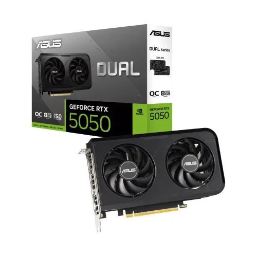 ASUS Dual GeForce RTX 5050 8GB GDDR6 OC Edition Graphics Card